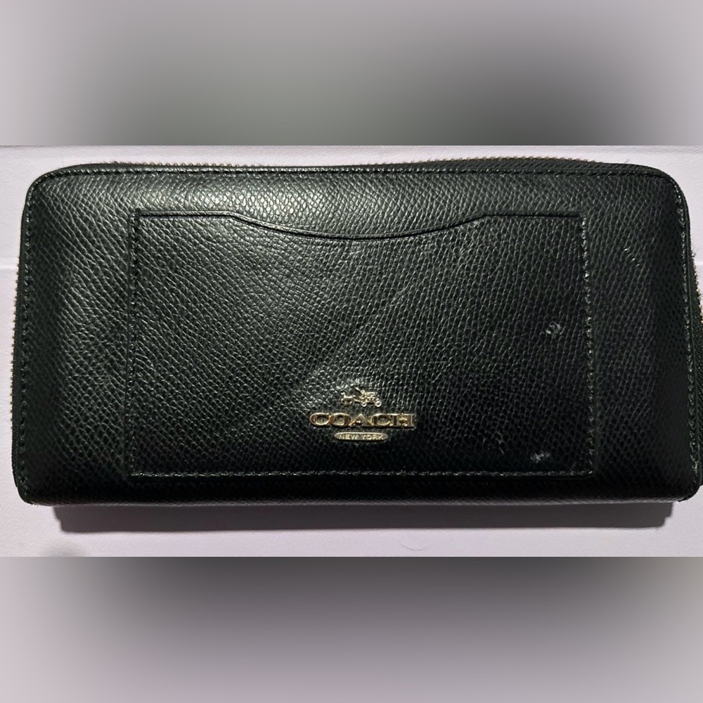 Coach Crossgrain Leather Accordion Wallet